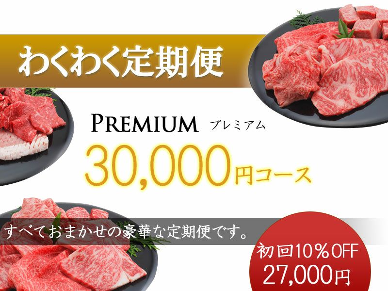 わくわく定期便」 プレミアム30,000円コース | 牛肉通販 サカエヤ