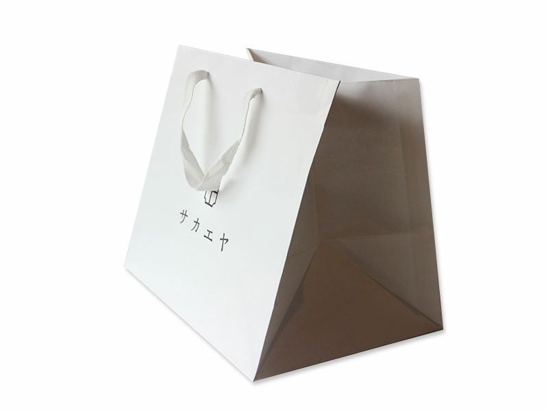 au ロゴ入り 白い紙袋 手提げ紙袋（L）白ロゴ入り | 牛肉通販 サカエヤONLINE STORE